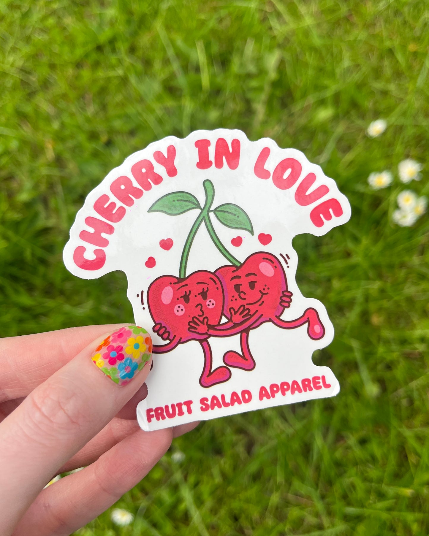 Cherry In Love Vinyl Sticker