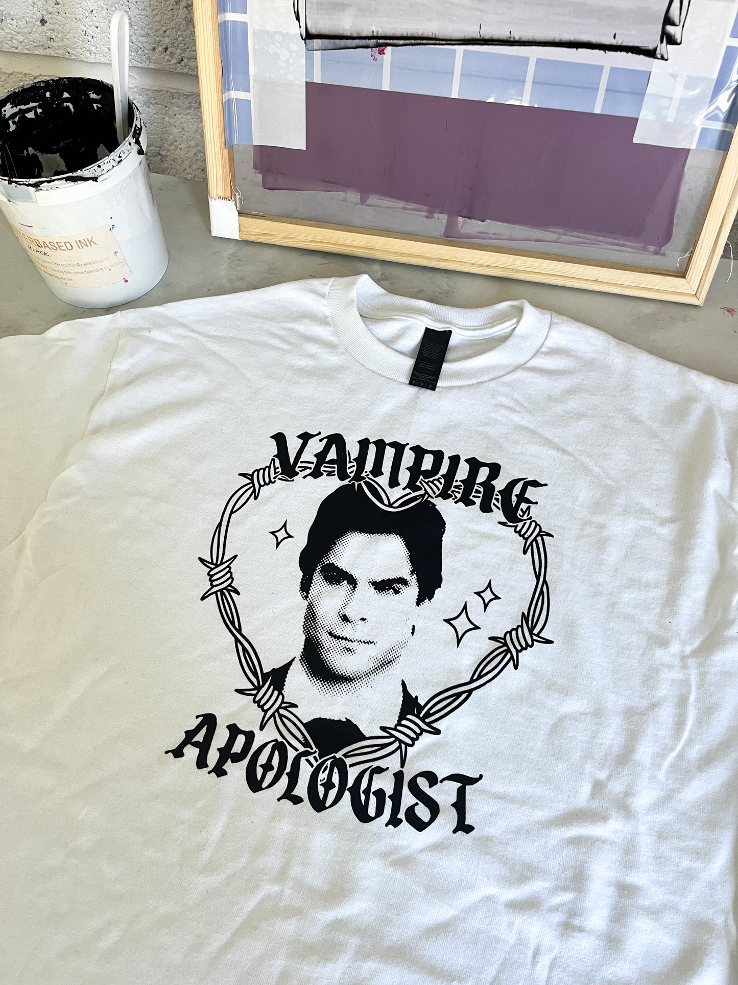 Damon Salvatore Vampire Apologist Pink Tote Bag